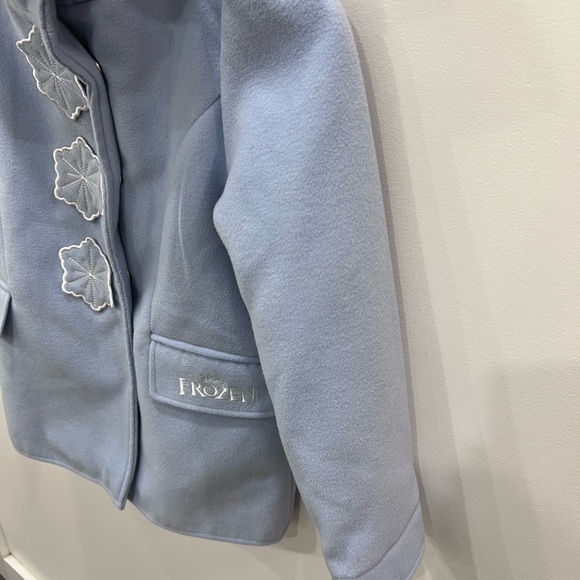 Disney Frozen Blue Kids Dress Coat - Picture 8 of 10